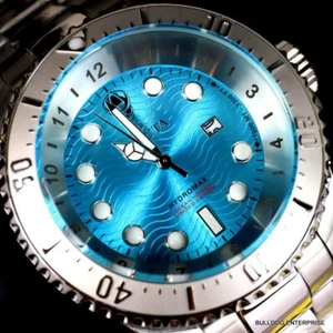 Invicta Hydromax Ocean Voyage Aqua Blue Steel Chronograph Limited Edtn 52mm New - Picture 1 of 12