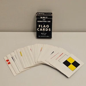US Navy & International Code FLAG CARDS Device 5LL2 WW2 75 Cards Deck Complete - Picture 1 of 6