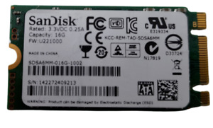 SanDisk SDSA6MM-016G-1002 16GB M.2 SSD Solid State Drive 100% Health