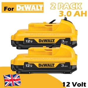 2X 10.8V/12V Li-ion Battery for Dewalt DCB120 DCB121 DCB123 DCB125 DCB127 DCF815 - Picture 1 of 13