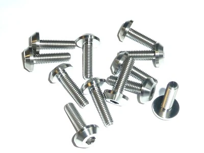 JAYBEEBIKERBITS M6 X 23 MOTORBIKE FAIRING PAN HEAD BOLT REPLACEMENT SCREW TITANIUM 92153-1267