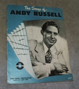 The 17 Songs of Andy Russell 1944 Leeds Music Corporation Folio Vintage Songbook - Picture 1 of 1
