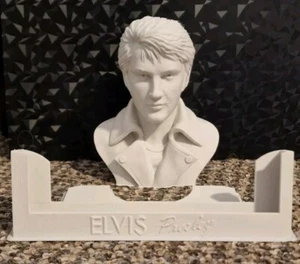 Elvis Aaron Presley bust figurine with stand for Audio CD 125mm statuette - Picture 1 of 9