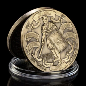 10 PCS Coin Armor Of God Pattern Challenge Ephesians 6:103-12 Collectible - Picture 1 of 8