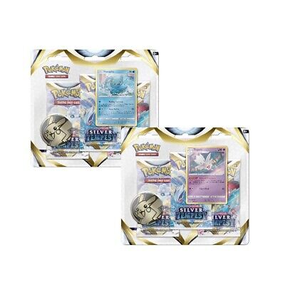 Set Of 2 - 3-Pack Blisters Bundle Silver Tempest Pokemon TCG PRESALE 11/11! • 25.97$