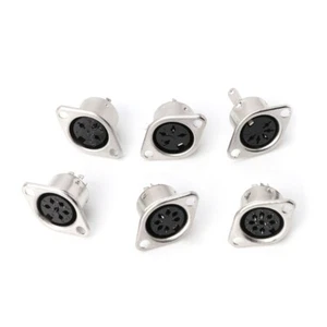 10PCS 3/4/5/6/7/8PIN Panel Mount Female Jack DIN Adapter MIDI Cable Connector - Imagen 1 de 9