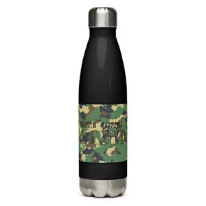 "Truth Wears Camo" Stainless steel water bottle Disinfo Spin Conspiracy Lies - Picture 1 of 4