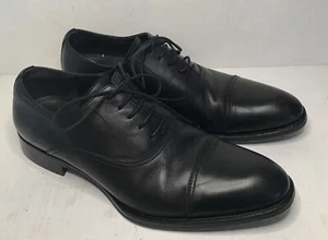 Broletto Oxford Dress Shoes Leather Cap Toe Lace Up Flat Made In Italy Mens 9 - Picture 1 of 7