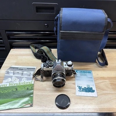 Programa Canon AE-1, lente 50mm 1.8 - Ótimo estado - Imagem 1 de 4