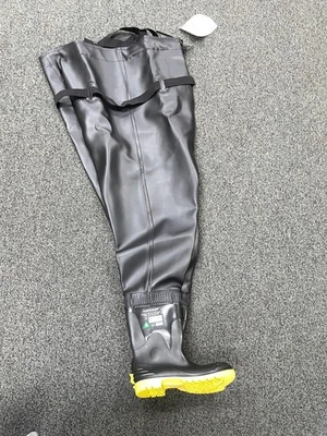 Dunlop Mens PolySteel Steel Toe Midsole Overall Anepoch Hip Waders Size 12 - Image 1 of 4