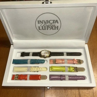 Juego de Reloj Invicta Ladie's Baby Lupah Cristal 0863 Nuevo Sin Etiquetas Necesita Batería Foto 1 de 4