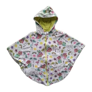 Disney The Little Mermaid Ariel Swim Coverup 5/6 Hooded Zip Dinglehopper Shells - Picture 1 of 10