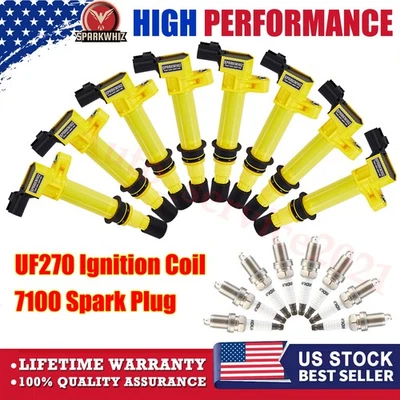 Set of 8 Ignition Coil Pack and Spark Plug For Dodge Ram 1500 4.7L V8 2002-2007 - Image 1 of 4