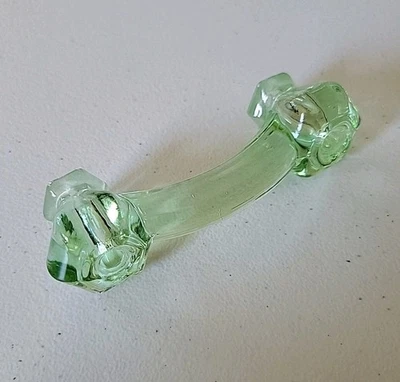 8 Tiradores de gabinete de manijas de cajón de vidrio verde depresión botella de Coca-Cola 4,5" vintage Foto 1 de 4