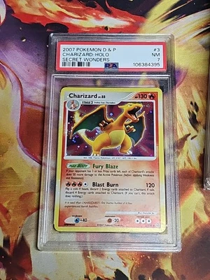 Pokemon Charizard Secret Wonders Holo Rare #3 PSA 7 - Image 1 of 2