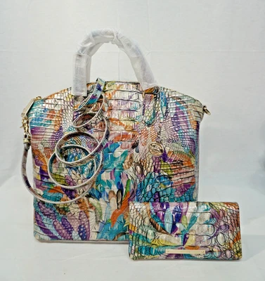 NWT SET Brahmin Large Duxbury Satchel/Shoulder Bag + Ady Wallet Flourish Melbour - Image 1 of 4