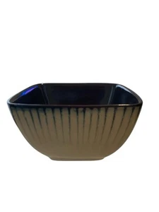 Set 5 Threshold Bamboo Square Cereal Soup Bowls Target Stoneware Browns Dishes - Picture 1 of 6