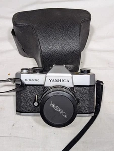 Yashica TL Electro 35mm 1:1.9 Film Camera w/ 50mm Lens & Case - Not Film Tested - Picture 1 of 12