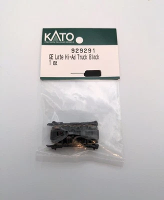 Kato 929291 N-Scale Black GE Late Hi-Ad Truck - Image 1 of 3