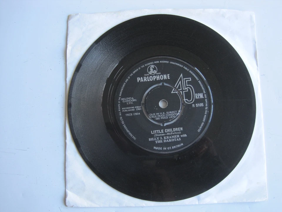 BILLY J. KRAMER - LITTLE CHILDREN - 7" 45 rpm vinyl record - Image 1 of 1