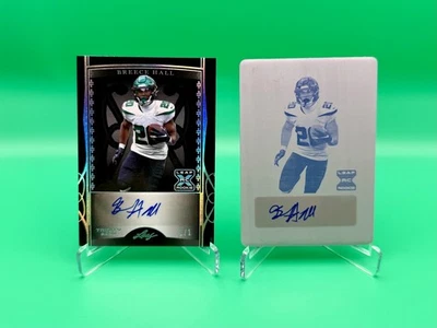 (2 cards) 2022 BREECE HALL Rookie 🔥 (2) one of one🔥  1/1 card & 1/1 plate RC  - Image 1 of 4