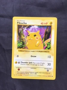 Pokemon Karten: Base Set Shadowless Common: Red Cheek Pikachu 58/102 - Bild 1 von 10