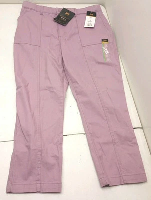 Pantalones Lee para mujer talla/12 Ultra Lux tiro alto cosidos pierna recta ciruela rosa Foto 1 de 4