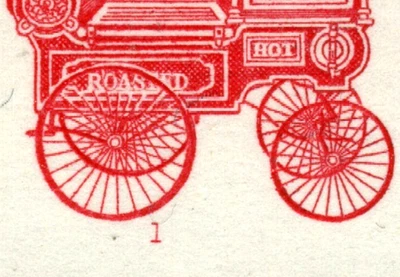 👀Stamps U.S.A. - 16.7 cent Popcorn Wagon 1902 Plate Numbered Coil Strip MNH - Image 1 of 2