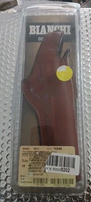 Bianchi brown leather holster # 5BHL S&W K frame Smith Wesson Ruger GP100 # 10 - Image 1 of 4