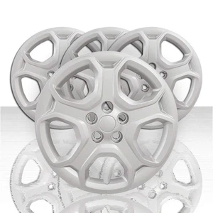 Set of 4 Silver 5 Spoke 17" Bolt-On Wheel Covers for 2017-2019 Ford Escape S - Picture 1 of 1