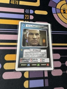 Star Trek CCG Jean-Luc Picard White Border Star Trek Next Generation 1995 - Picture 1 of 2