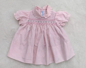 Vestido A Little Angel Rosa Calado Vintage Bebé Niña Talla 3-6 Meses - Imagen 1 de 5