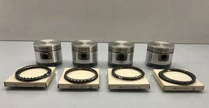 4 X Piston With Pin & Ring H774-2 O/S 0.50 for Honda Prelude Accord EK1 1750cc - Picture 1 of 15