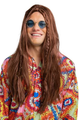 Gafas de sol hippie specs hippy adultos años 60 70 vestido elegante fiesta utilería círculo Foto 1 de 4