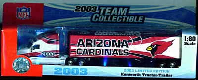Camión remolque tractor Arizona Cardinals 2003 semi NFL Foto 1 de 4