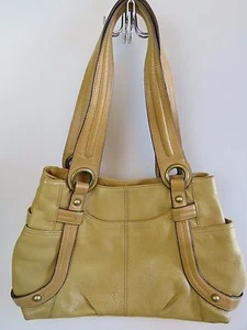 Borsa a tracolla TIGNANELLO in pelle marrone con chiusura a scatto multi scomparto  - Foto 1 di 12