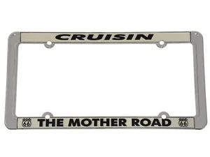 Corvette Highway Route 66 License Plate Frame Cruisin The Mother Road - Picture 1 of 1