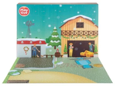 Playtive Adventskalender Spielset BAUERNHOF Tiere Kinder