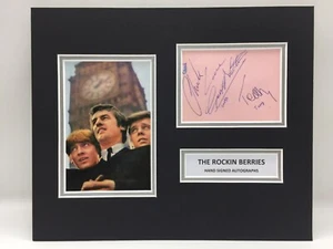 RARE The Rockin Berries Group Signed Photo Display + COA AUTOGRAPH - Picture 1 of 3