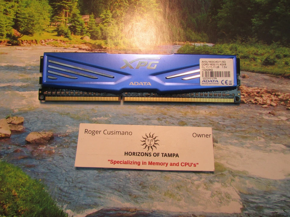 ADATA AX3U1600C4G11-SD XPG 4GB (1 X 4GB) PC3-12800 = 1600MHZ KIT RAM - SINGLE - Image 1 of 1