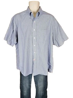 Camisa a Cuadros Norm Thompson Azul Manga Corta Con Botones Para Hombre Talla XL Foto 1 de 4