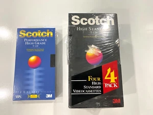 Scotch High Standard T-120 VHS Tape Bundle of 5 Tapes NEW - Picture 1 of 8