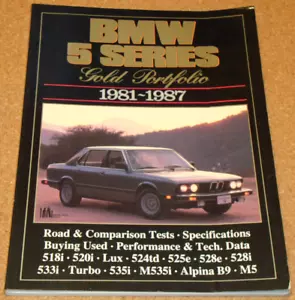 BMW 5er (E28, 1981-1987) Brooklands Gold Portfolio - R.M.Clarke - seltenes Buch - Bild 1 von 4
