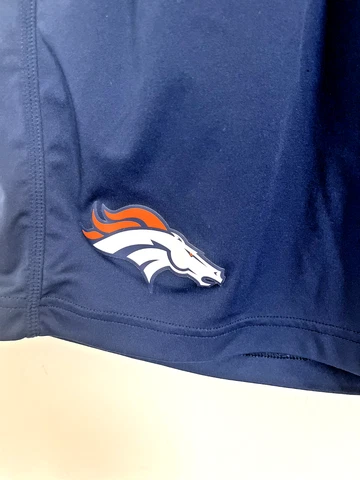 Nike Mens Denver Broncos Football Dri-Fit Shorts On Field Apparel Blue Size M Cover