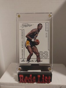 2013-14 Panini Signatures Blue 10/10 Kareem Abdul-Jabbar #279 Lakers HOF 1 of 1 