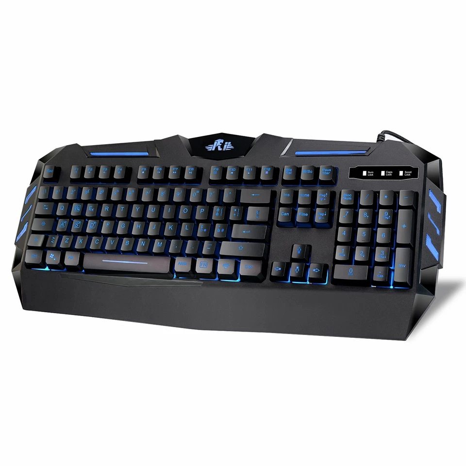 Rii RK400 Rainbow LED Backlit Gaming Keyboard Mouse Combo