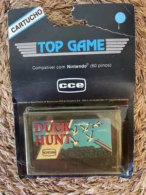 Brazilian Cartridge CCE DUCK HUNT Bootleg Famiclone 90s Black Box Blister - Image 1 of 4