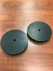 Neopren Gummi Unterlegscheibe Abstandhalter 3-1/2" Außendurchmesser x 1/4" Innendurchmesser x 1/2" dick 2er Pack - Bild 1 von 3
