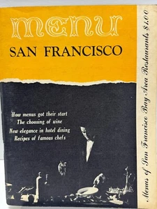 REVISTA MENÚ VOLUMEN 1 NÚMERO 1 MENÚ SAN FRANCISCO 1960 Robert E Burger 50 páginas - Imagen 1 de 11