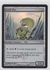2003 Magic: The Gathering - Mirrodin Foil Gold Myr #180 vw0
